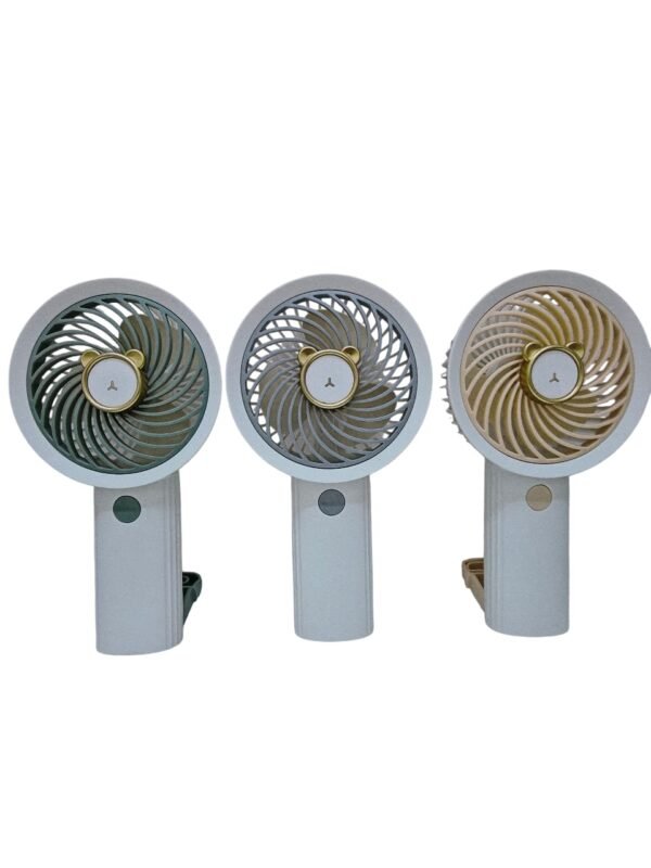 Mini Ventilateur de Poche Pastel - Design Ours Minimaliste