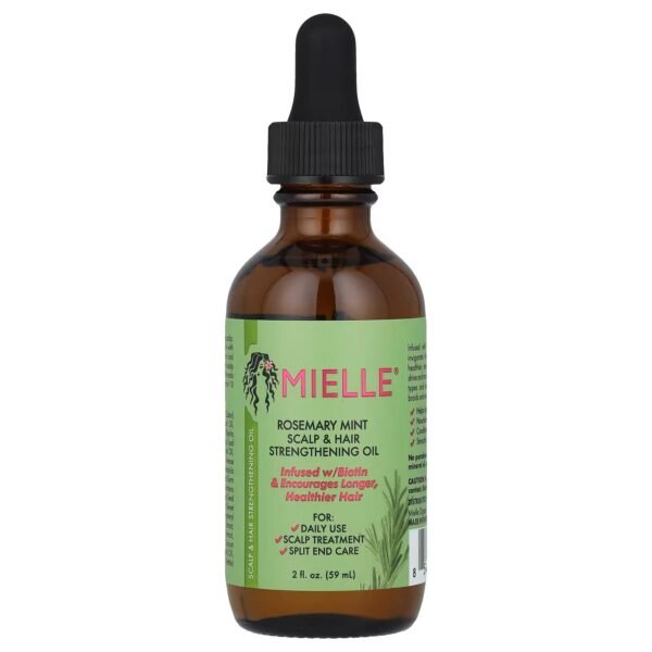 Mielle - Huile Fortifiante Romarin & Menthe pour Cheveux & Cuir Chevelu