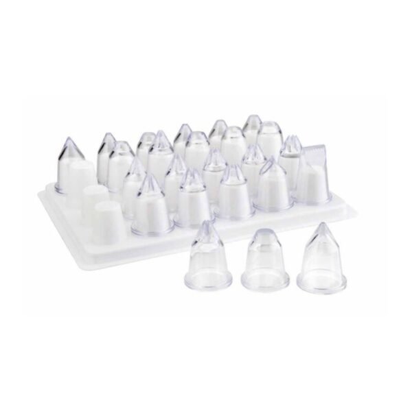 BOITE A DOUILLES 24 PCS ASSORTIES ACRYLIC