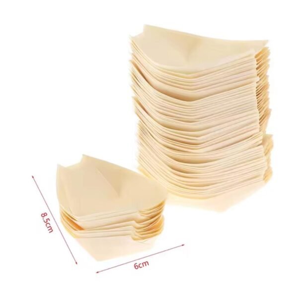 Petit bateau en bois pour apéritif 6cm/8cm50pc