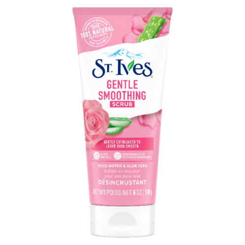 ST.IVES GENTLE SMOOTHING ROSE WATER AND ALOE VERA FACE SCRUB 170 G
