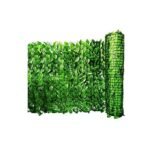 Clôture en gazon artificiel Golden Cart avec feuilles pour jardin, balcon (1 pièce) I Clôture extensible pour plantes I Protection UV I Article de décoration de jardin (vert, s'étend jusqu'à 3 mètres x 1 mètre – Image 2