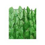 Clôture en gazon artificiel Golden Cart avec feuilles pour jardin, balcon (1 pièce) I Clôture extensible pour plantes I Protection UV I Article de décoration de jardin (vert, s'étend jusqu'à 3 mètres x 1 mètre – Image 3