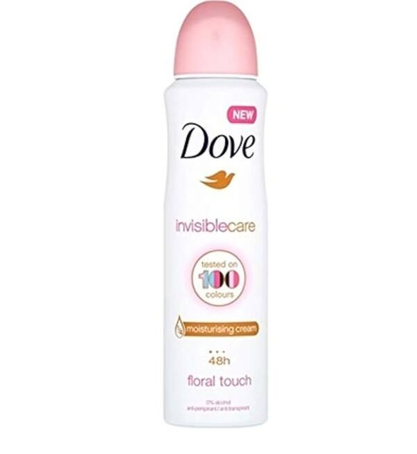 Dove 🕊️ déodorant spray anti-transpirant Invisible Care Floral Touch.