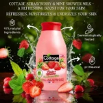 Cottage Lait Hydratante Fraise & Menthe – Image 2