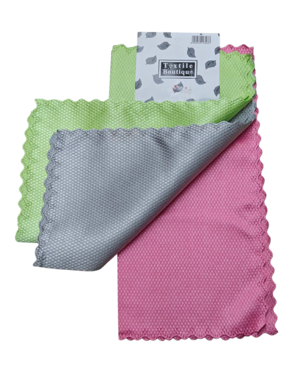 chiffons de nettoyage en microfibre "Textile Boutique"3pcs