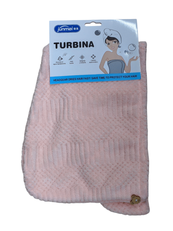 Junmei rose serviette pour cheveux