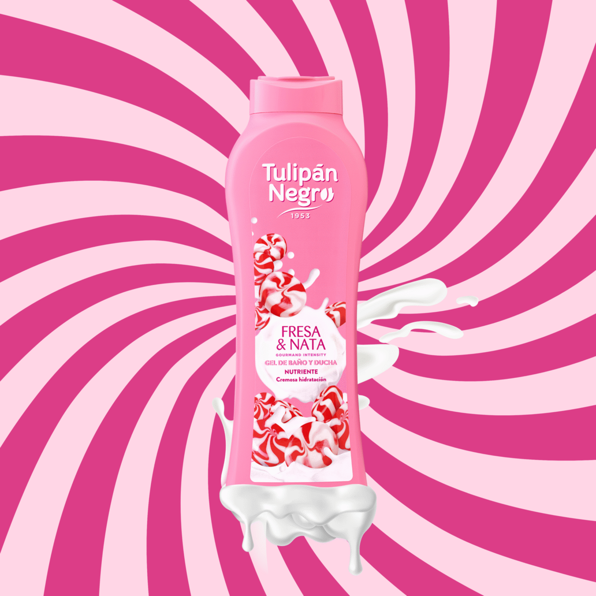 TULIPAN NEGRO GEL DOUCHE 650ML FRESA&NATA – Image 1