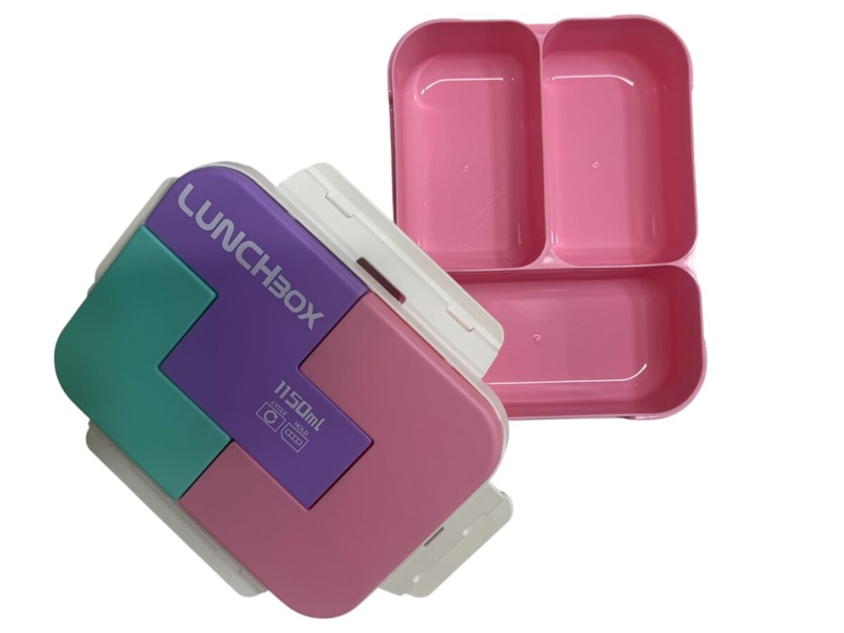 Boîte a lunch box divisée sous forme de puzzle. – Image 2