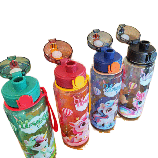 bouteille d'eau pour enfants avec un motif de licorne🦄