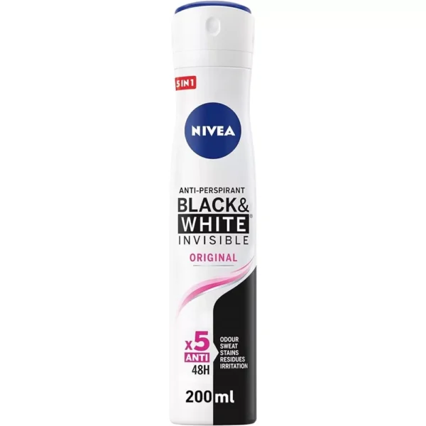 NIVEA déodorant Black & White Invisible Original 48H