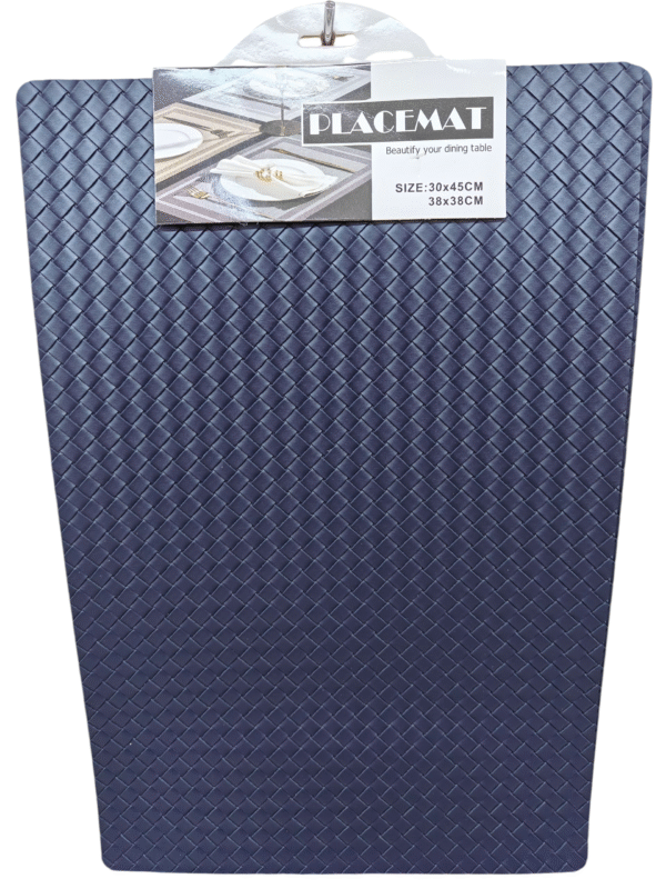 set de table bleu marine