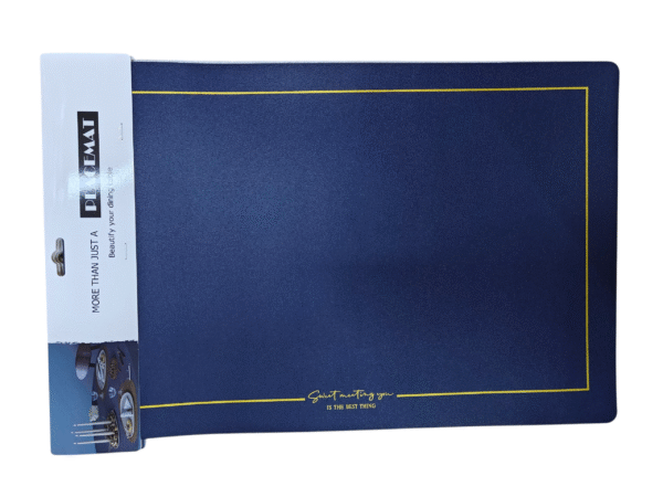 set de table bleu napperon